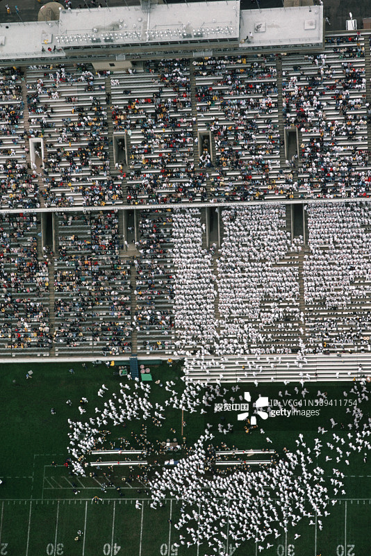美国海军学院足球场看台图片素材