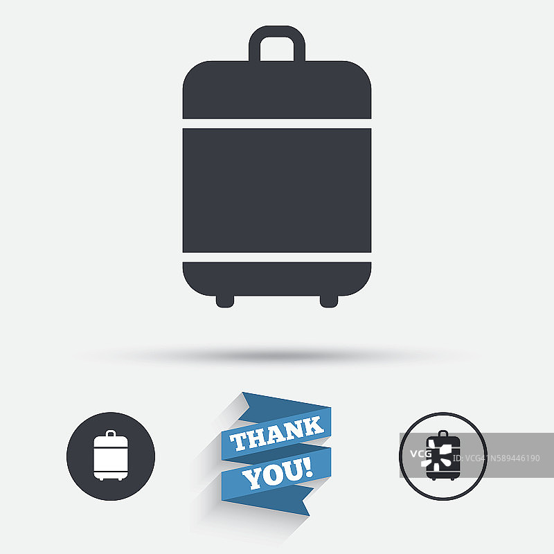 旅行行李包图标，行李符号图片素材