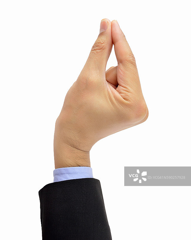 商人拿起东西图片素材