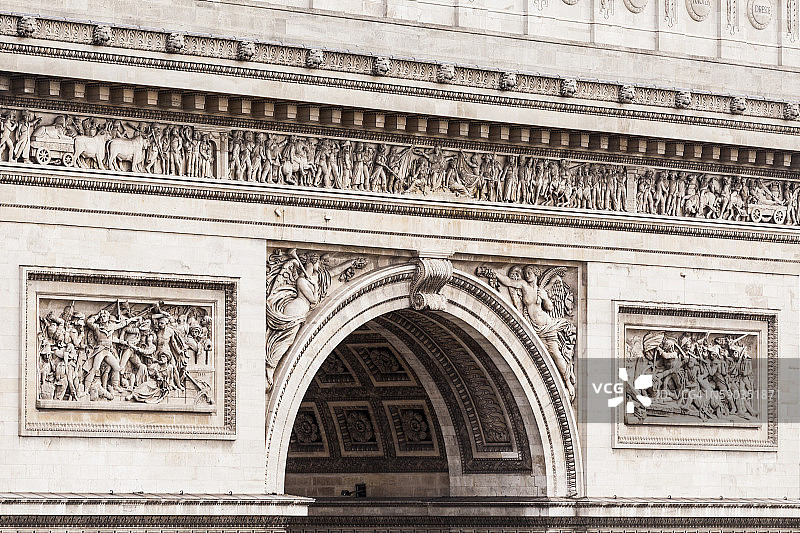 戴高乐广场凯旋门图片素材