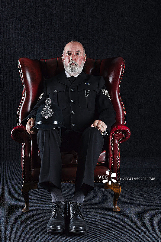 退休的英国警官图片素材