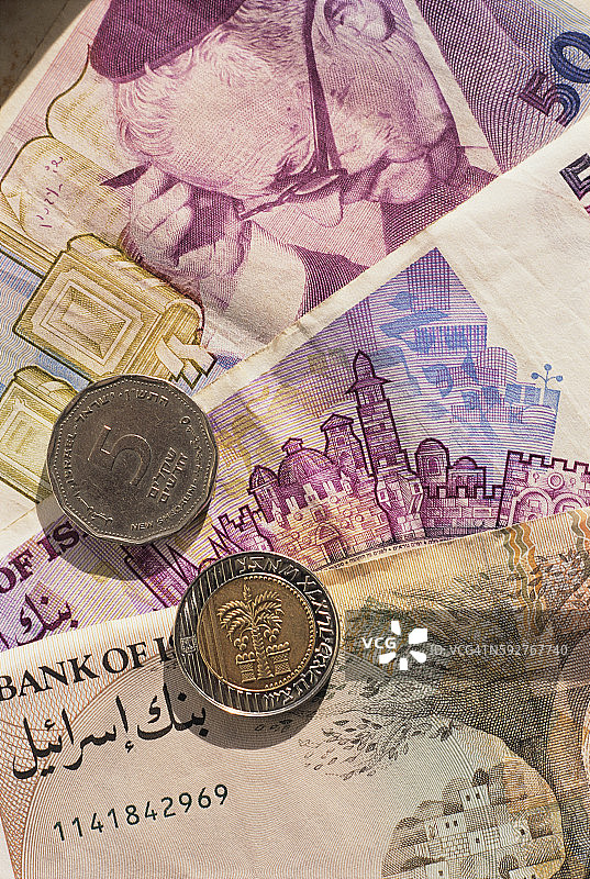 以色列货币图片素材