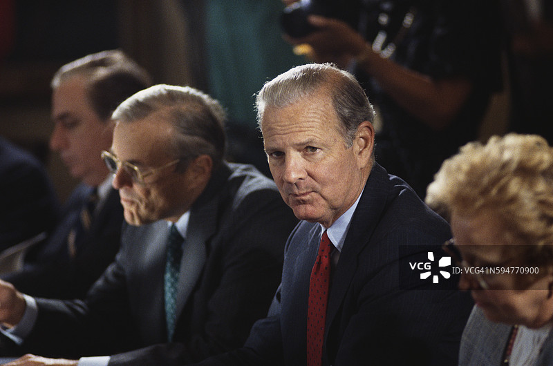 前国务卿和财政部长詹姆斯·贝克图片素材