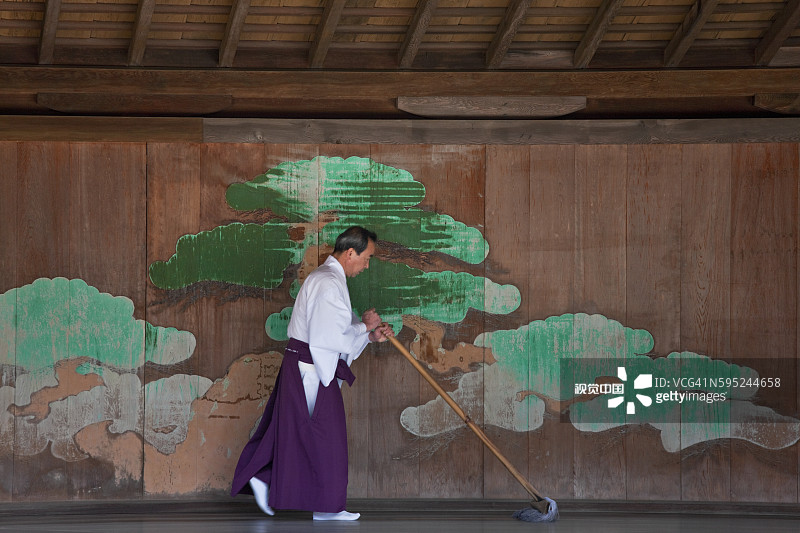 日本宫岛严岛神社的能剧舞台图片素材