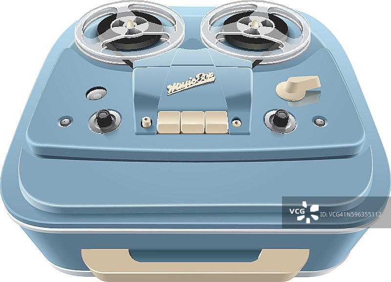 复古开盘式录音机图片素材