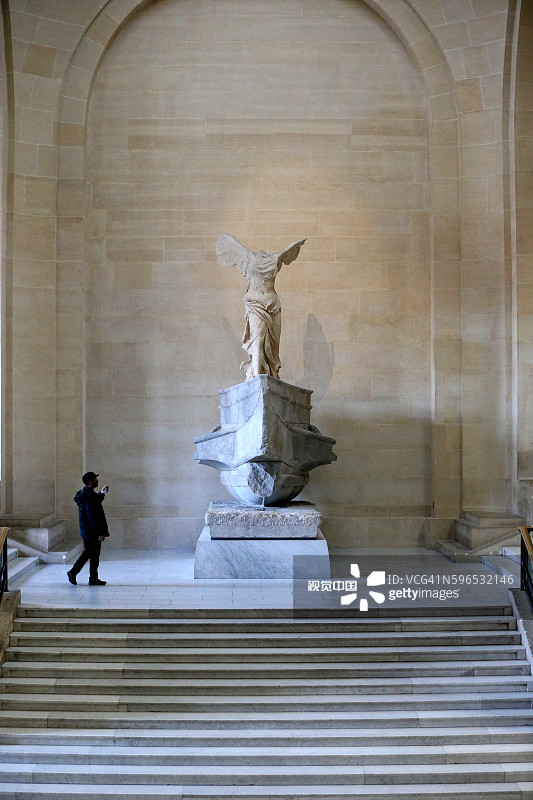 卢浮宫博物馆：萨莫色雷斯的胜利女神图片素材