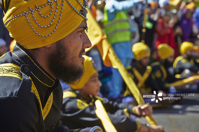 法国博比尼锡克教新年Hola Mohalla节图片素材
