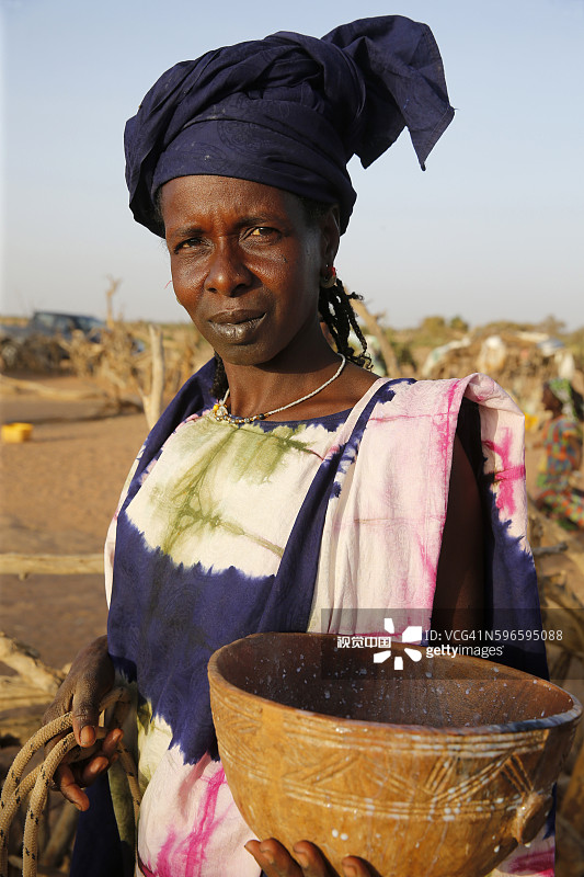 塞内加尔北部富拉尼族村庄图片素材