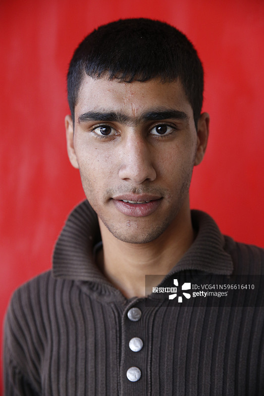 约旦河西岸阿布迪斯的巴勒斯坦人图片素材