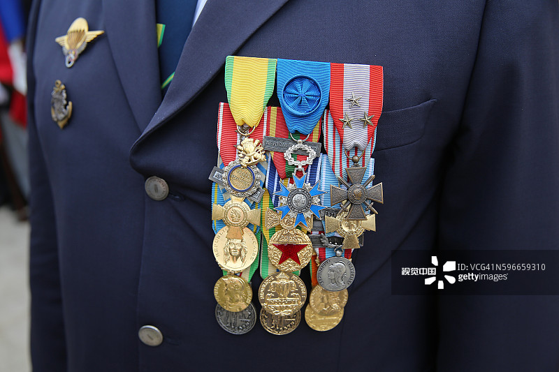 在纽夫沙佩尔纪念馆的战争老兵图片素材