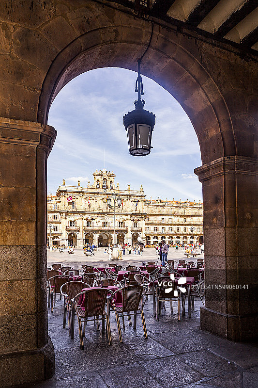 西班牙萨拉曼卡马约尔广场图片素材