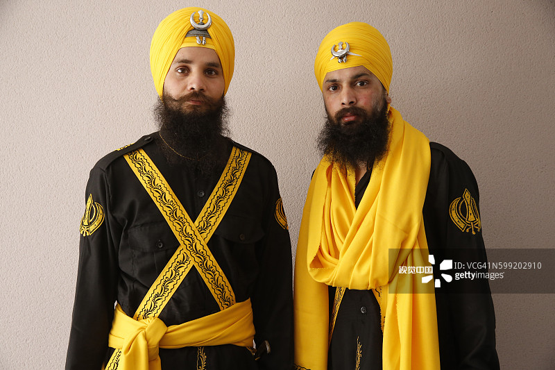 锡克教新年Hola Mohalla，法国博比尼辛格萨巴谒师所图片素材
