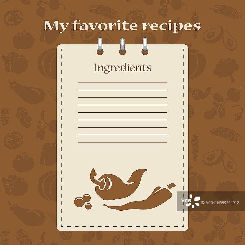 食谱书模板图片素材