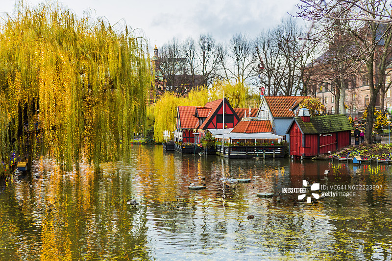 趣伏里公园的圣诞节图片素材