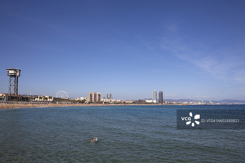 巴塞罗那巴塞罗内塔海滩海湾风光图片素材