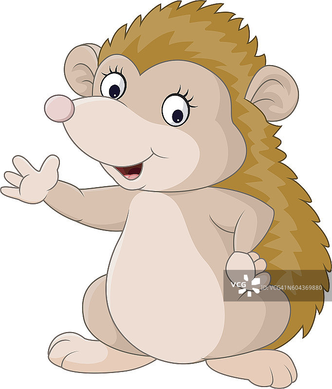 可爱卡通刺猬图片素材