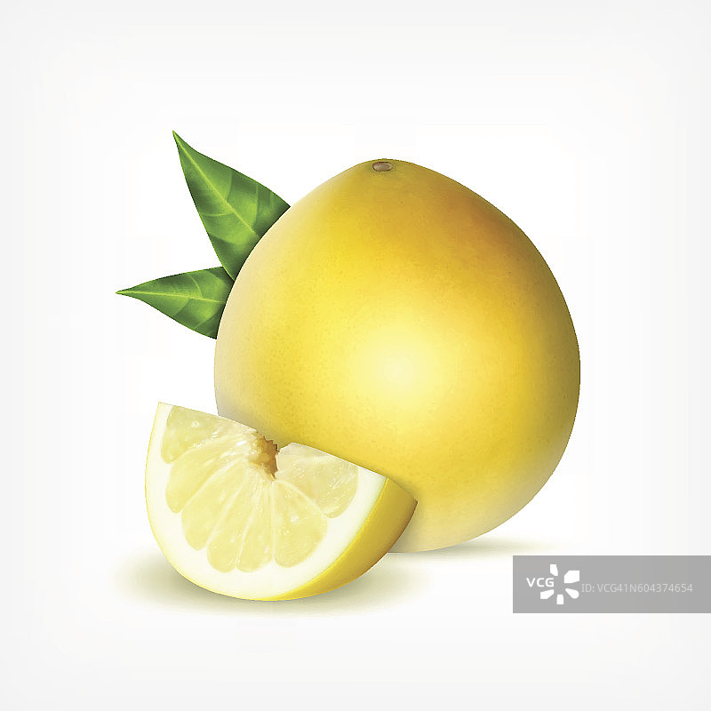 新鲜柚子图片素材