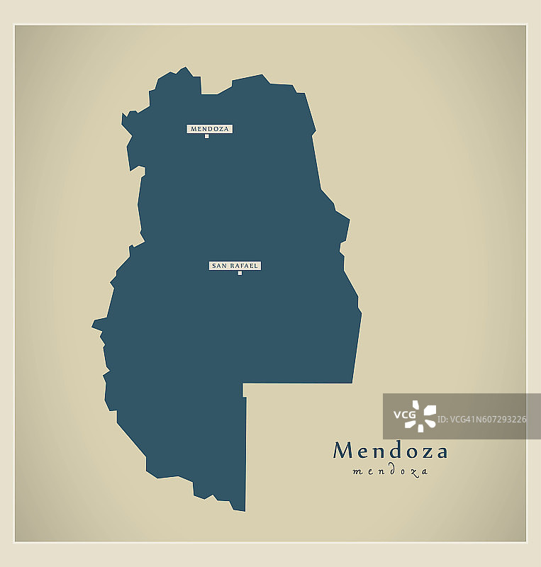 现代地图 - 门多萨阿根廷图片素材