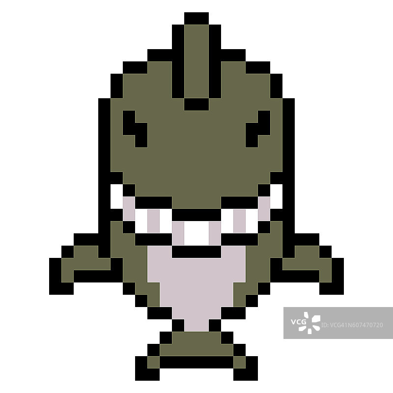 像素艺术鲨鱼插画设计图片素材