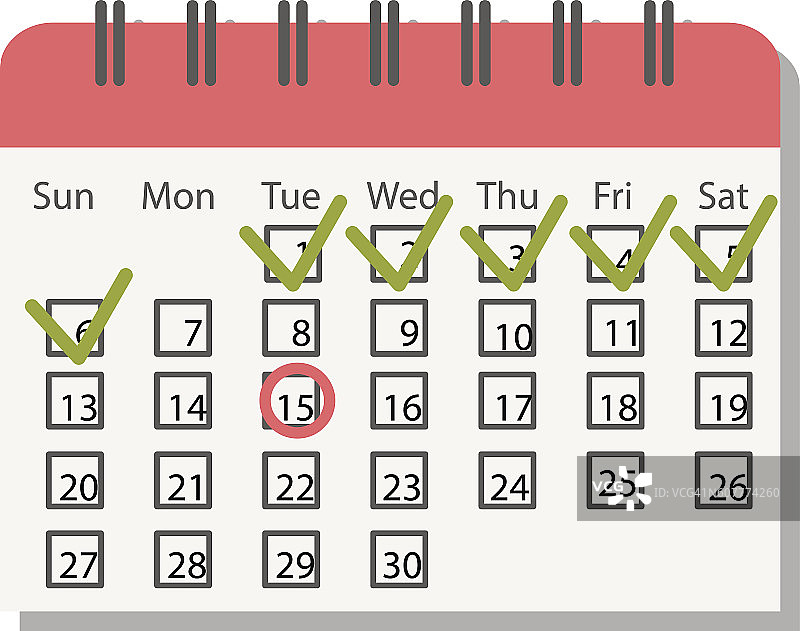 日历图标矢量素材图片素材