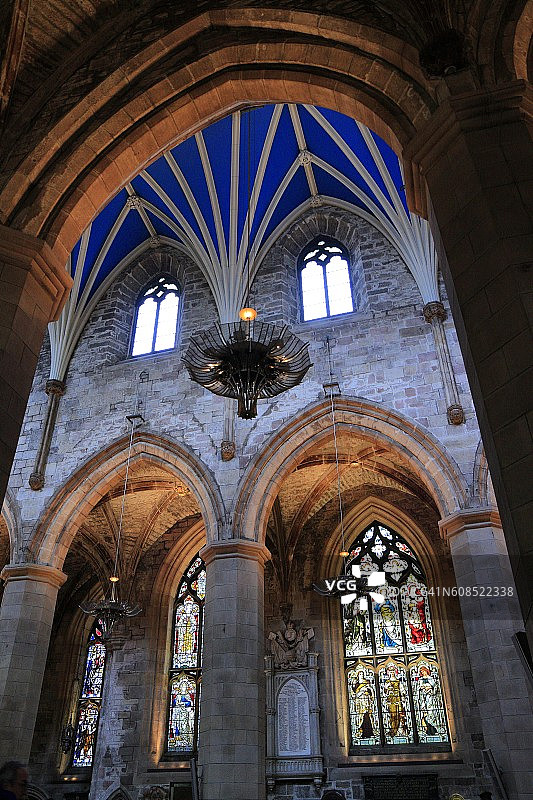 苏格兰爱丁堡的圣吉尔斯大教堂图片素材