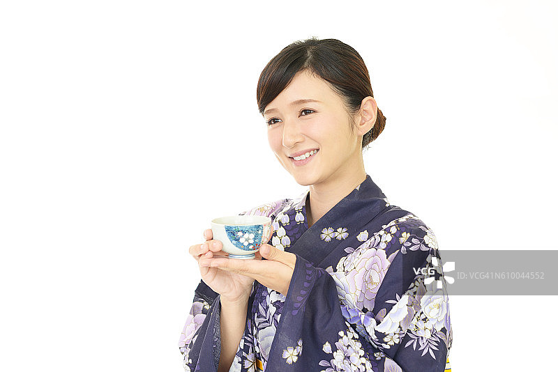微笑的日本女人图片素材