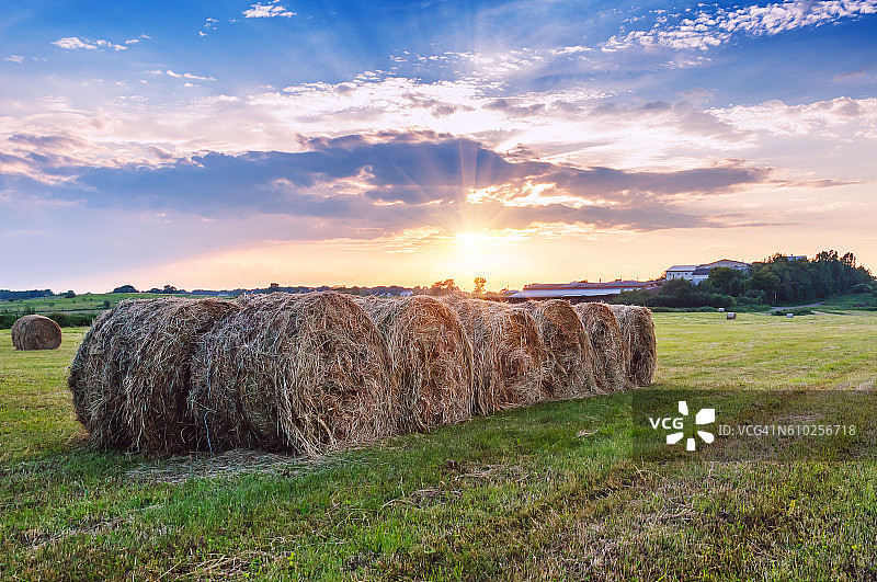 干草捆图片素材