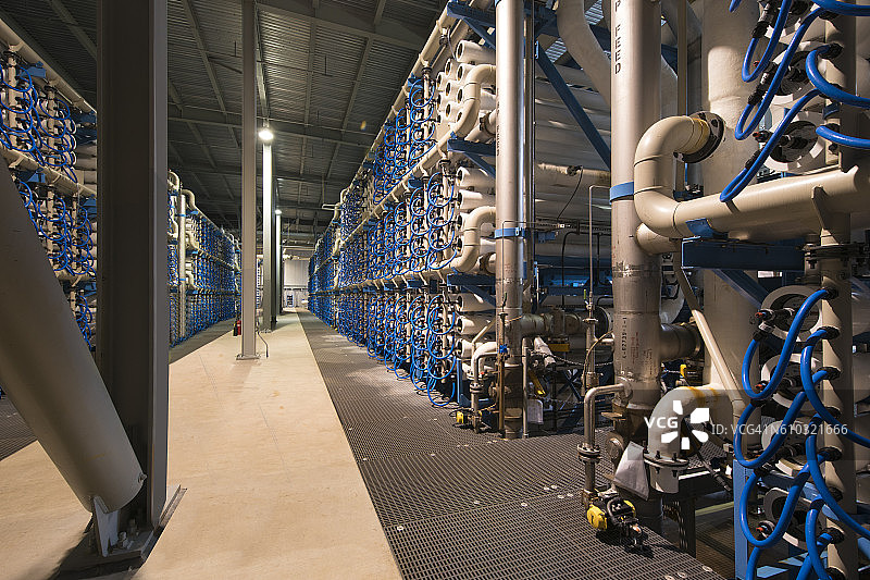 美国加利福尼亚州卡尔斯巴德反渗透海水淡化厂图片素材