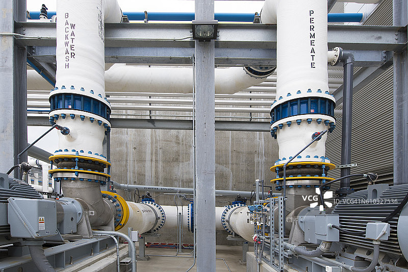 美国加利福尼亚州卡尔斯巴德海水淡化厂图片素材