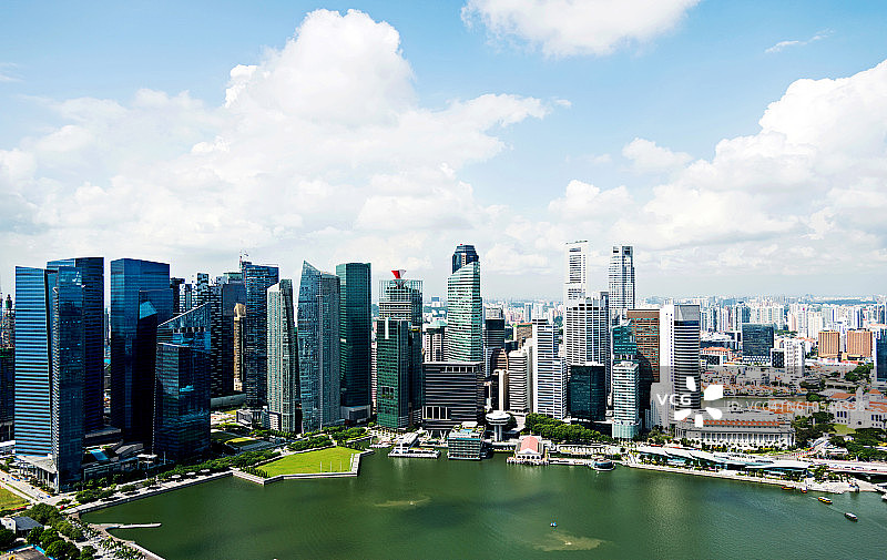 新加坡城市天际线图片素材