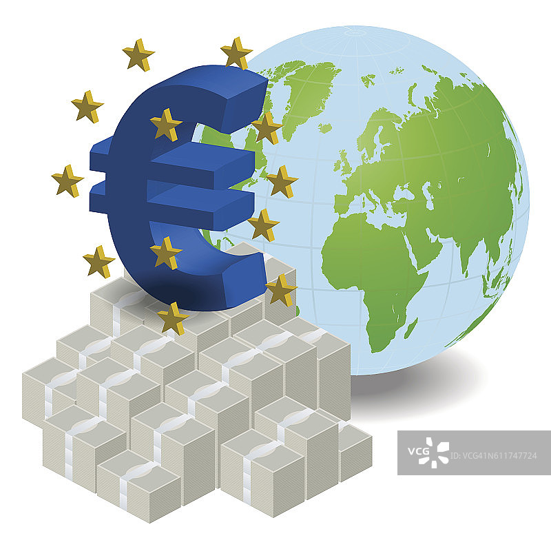 欧洲中央银行(ECB)矢量图图片素材