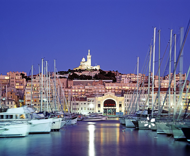 老港口和守护圣母圣殿图片素材