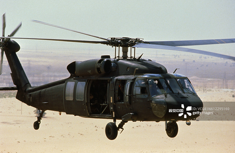 沙特阿拉伯的美国黑鹰直升机图片素材
