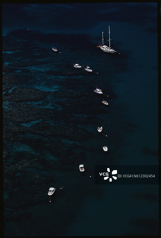 约翰·彭内坎普珊瑚礁州立公园鸟瞰图图片素材