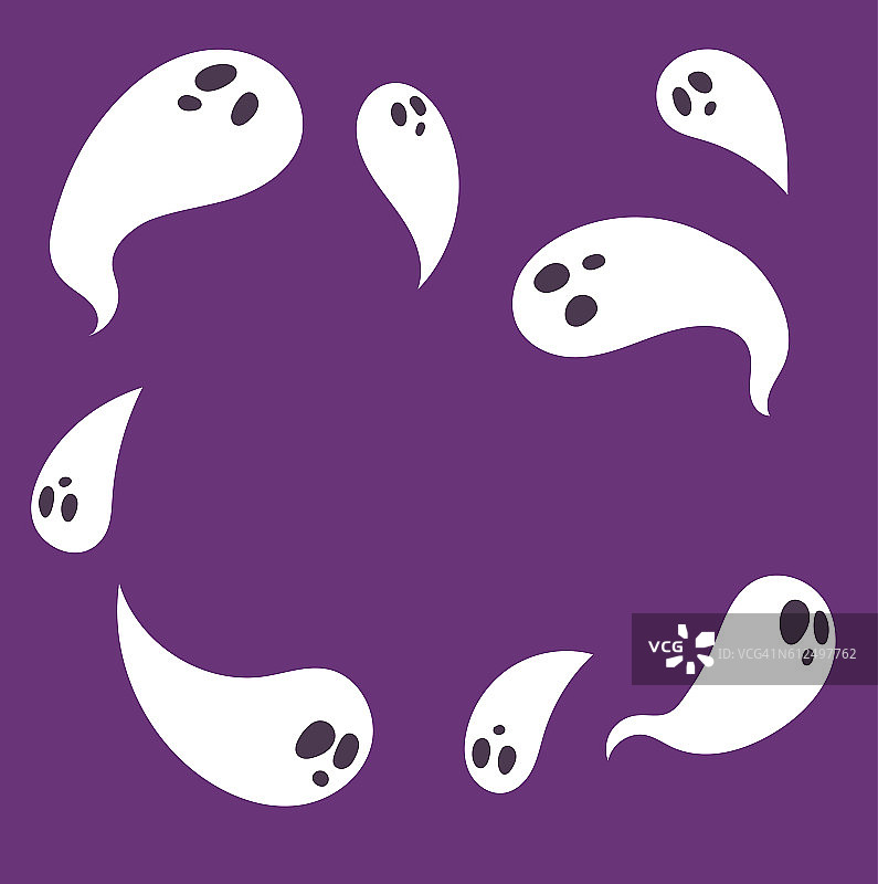 万圣节邀请卡矢量素材图片素材