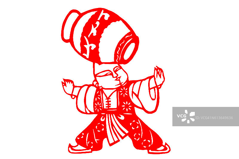 儿童头像罐子图片素材