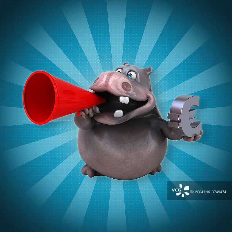 有趣的河马图片素材