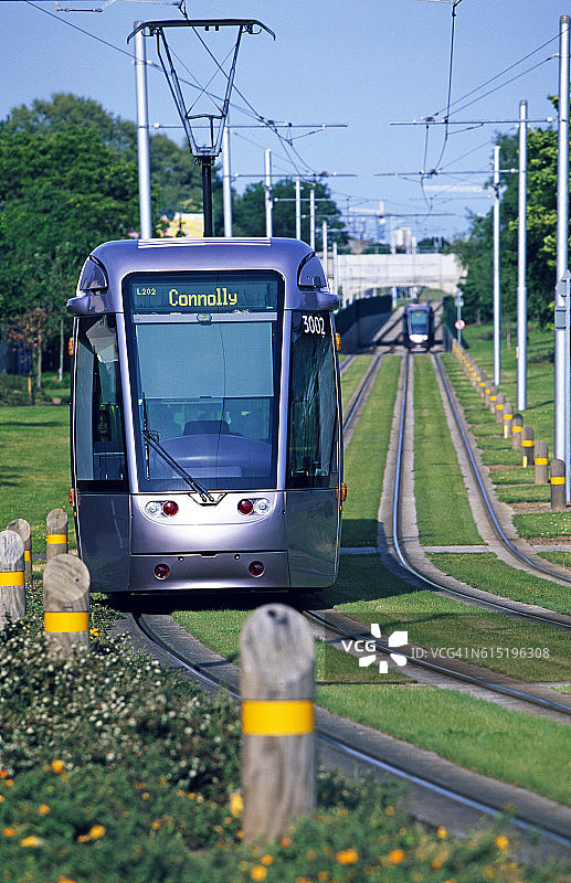 都柏林的有轨电车图片素材