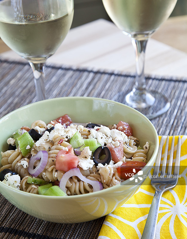 健康意大利面套餐图片素材