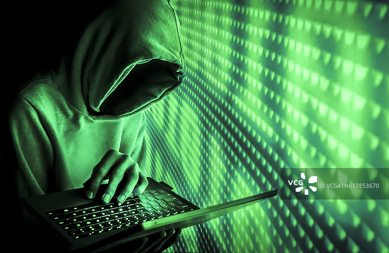绿色代码黑客图片素材