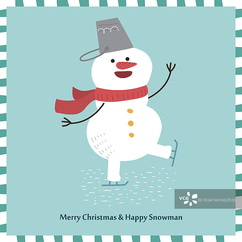 可爱雪人图片素材