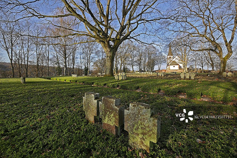 二战士兵公墓，卡斯特尔-斯塔特图片素材