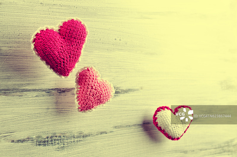 针织装饰爱心图片素材