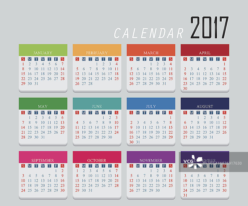 日历。图片素材