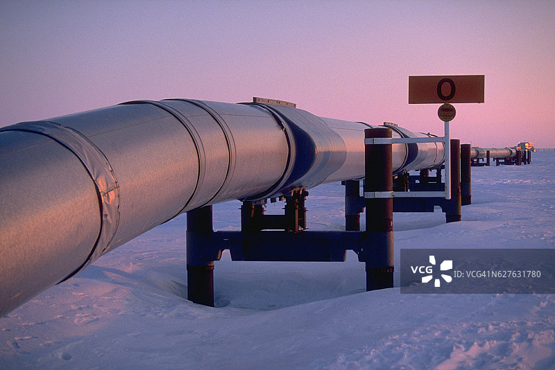 阿拉斯加输油管道图片素材