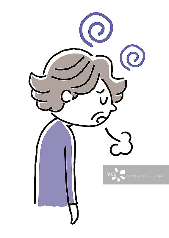 沮丧、消沉：年长的妻子图片素材