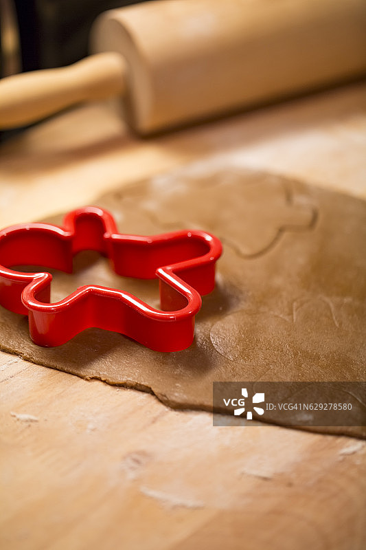 做圣诞饼干图片素材