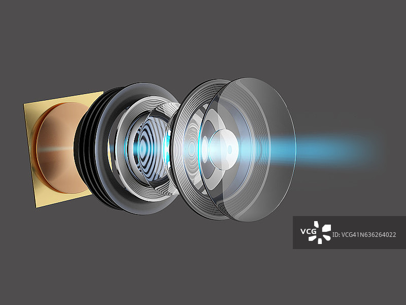 智能手机或相机现代镜头图片素材