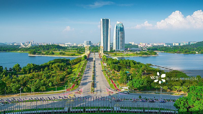 马来西亚布城高角度景观图片素材