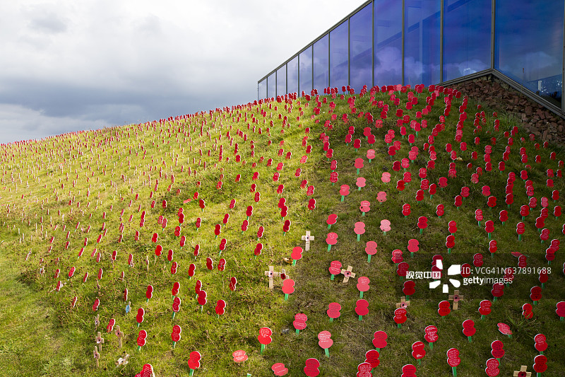 蒂耶普瓦尔纪念馆：纪念索姆河战役一百周年，法国图片素材